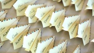 escort card matrimonio tema viaggio